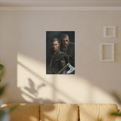 Viking Couple Strength | Personalized Gift with Your Photos