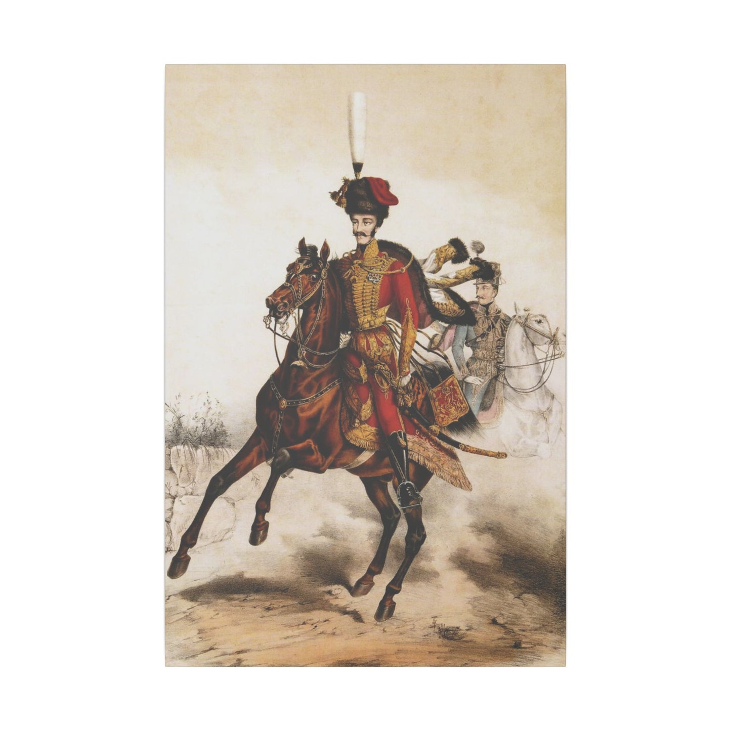 The Gallant Hussar | Custom Portrait with Your Photos