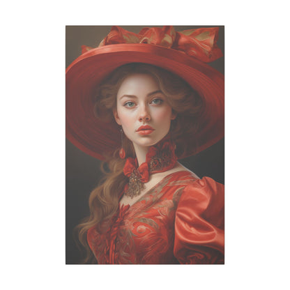 Scarlet Elegance | Custom Portrait with Your Photos