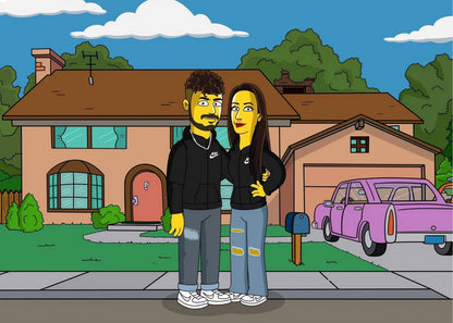 Custom Simpsonify Me Portrait | Turn Your Photo into a Simpsons Character