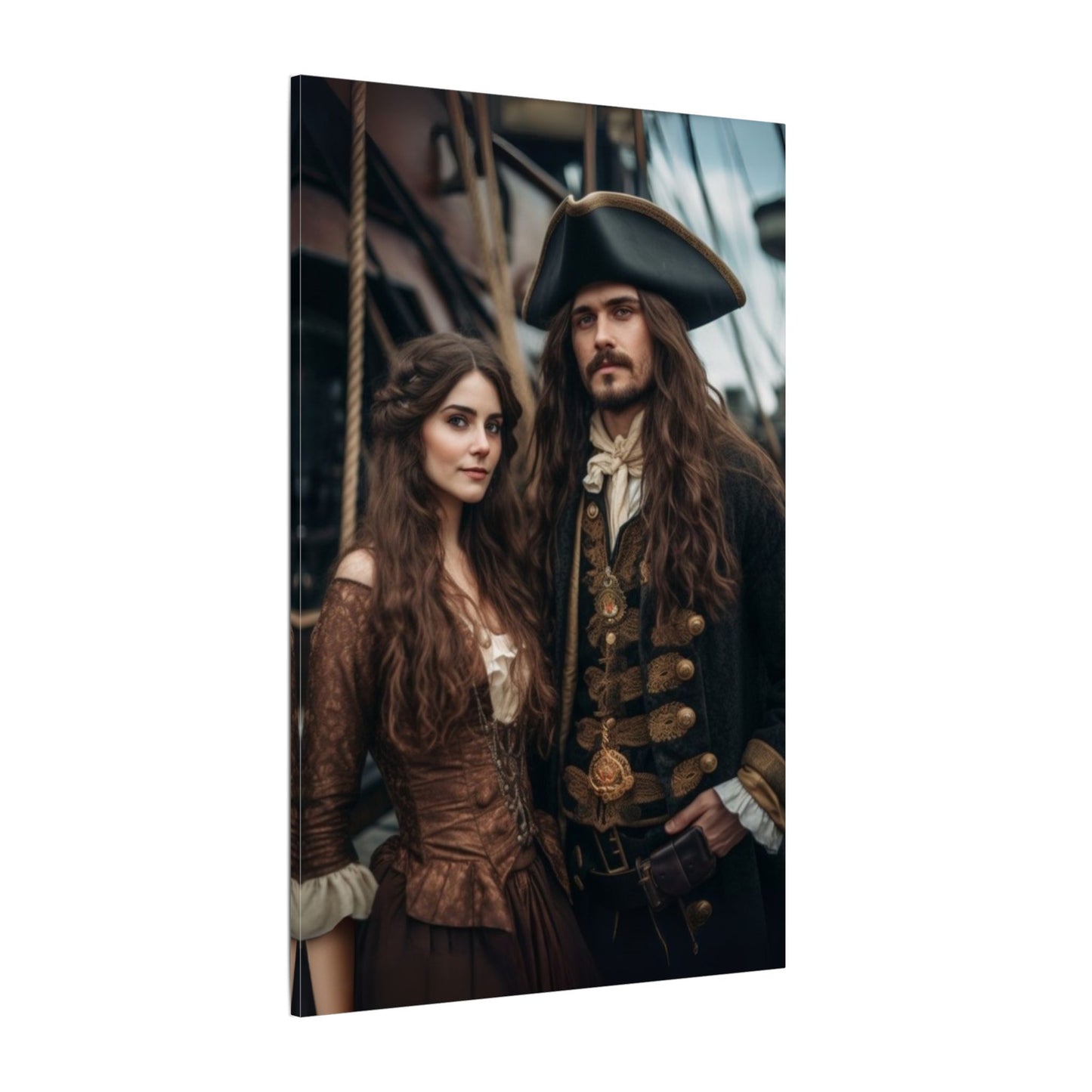 Pirate Lovers | Custom Portrait with Your Photos