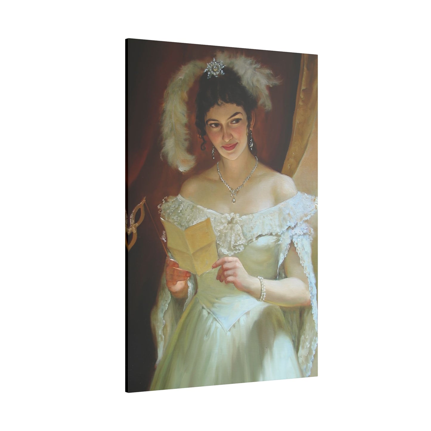 Masquerade Elegance | Custom Portrait with Your Photos