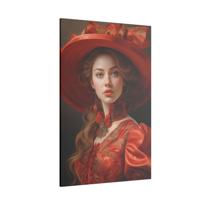 Scarlet Elegance | Custom Portrait with Your Photos