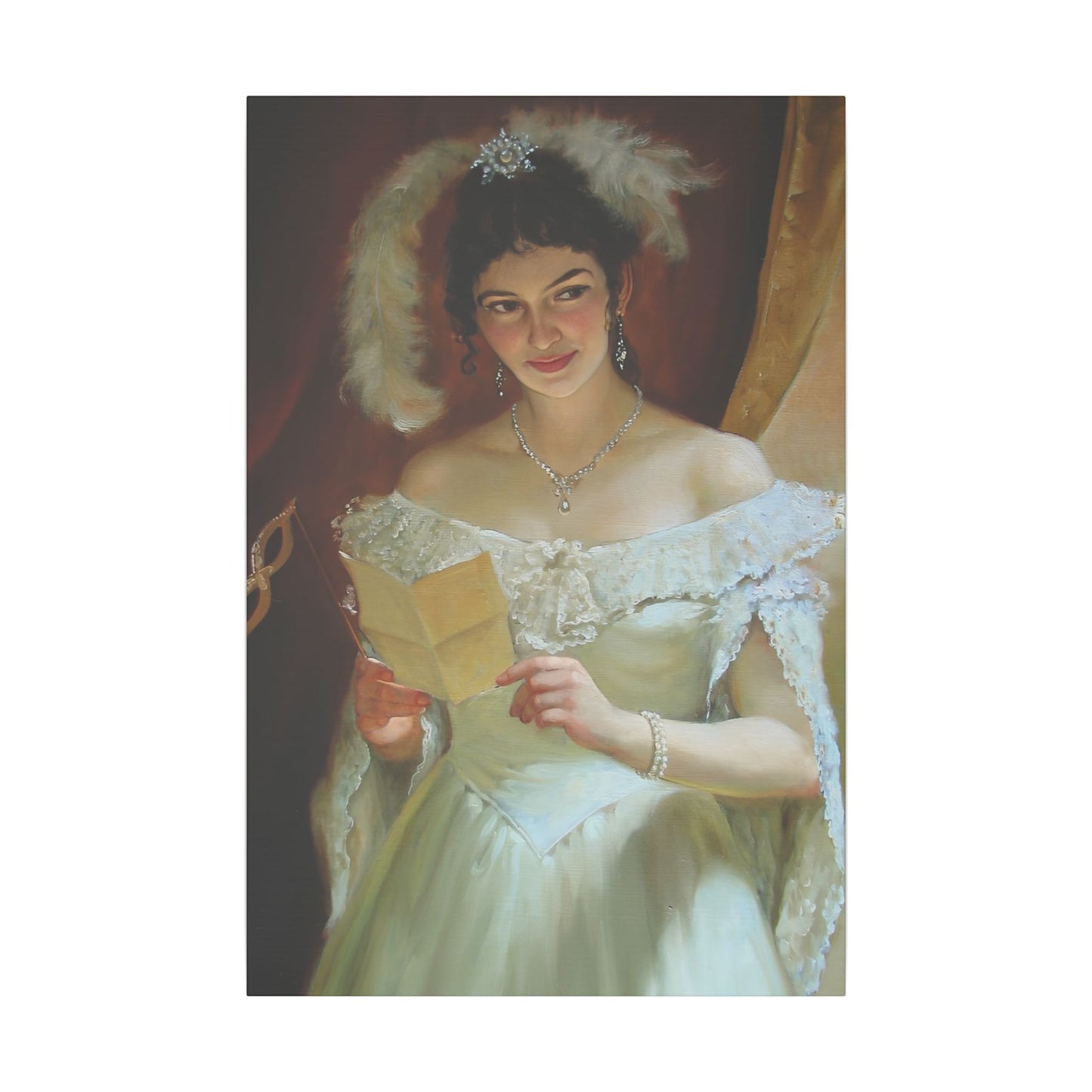 Masquerade Elegance | Custom Portrait with Your Photos