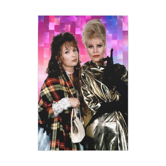 "custom portrait Absolutely Fabulous Edina and Patsy retro glam artwork"

