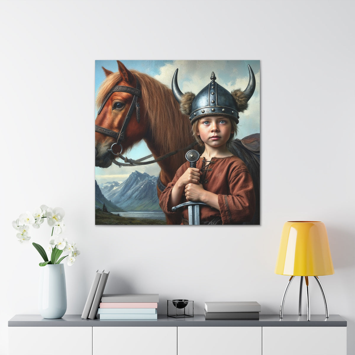 The Little Berserker Viking | Custom Portrait with Your Photos