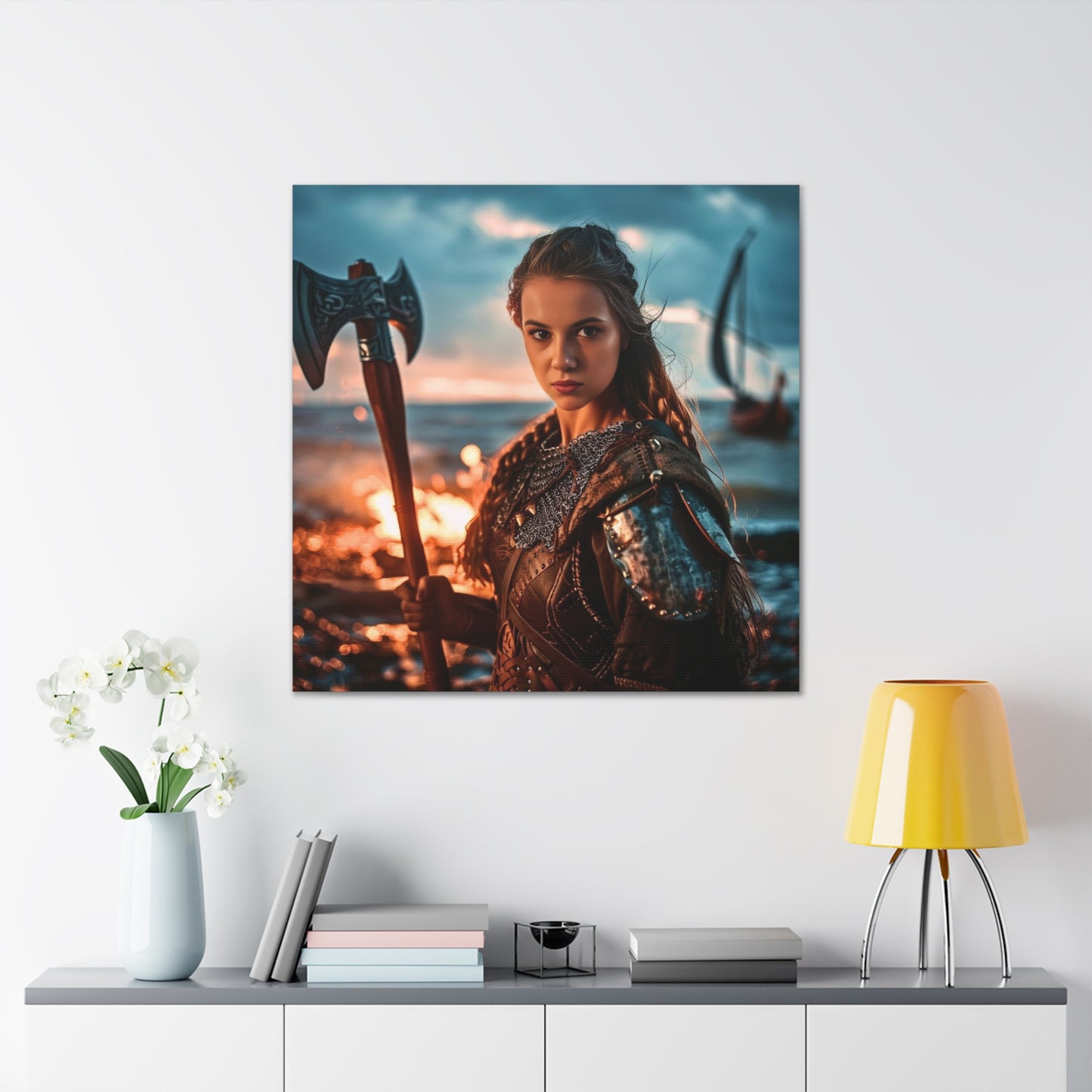 Viking Shieldmaiden | Custom Portrait with Your Photos