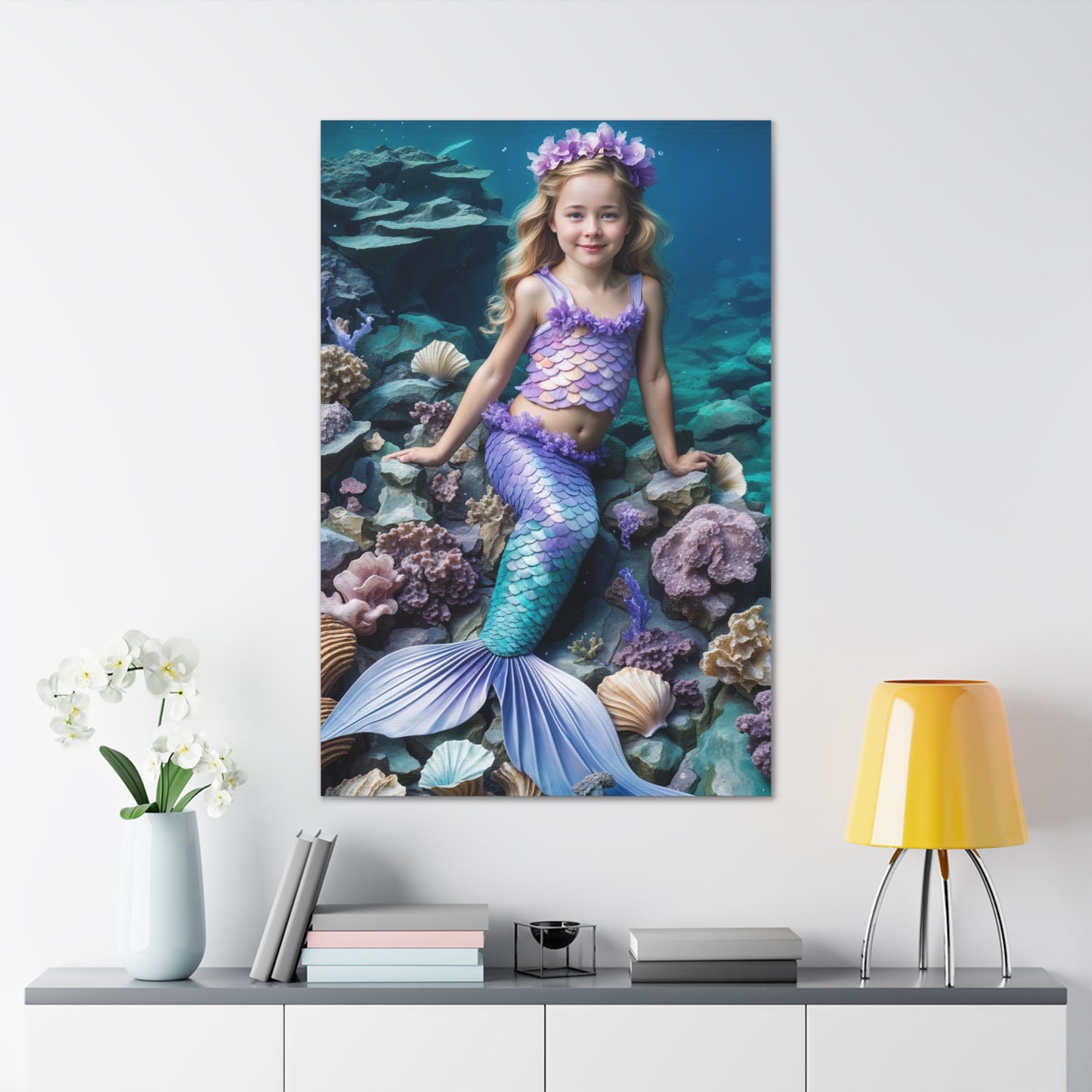 Little Mermaid Fantasy | Custom Portrait with Your Photos