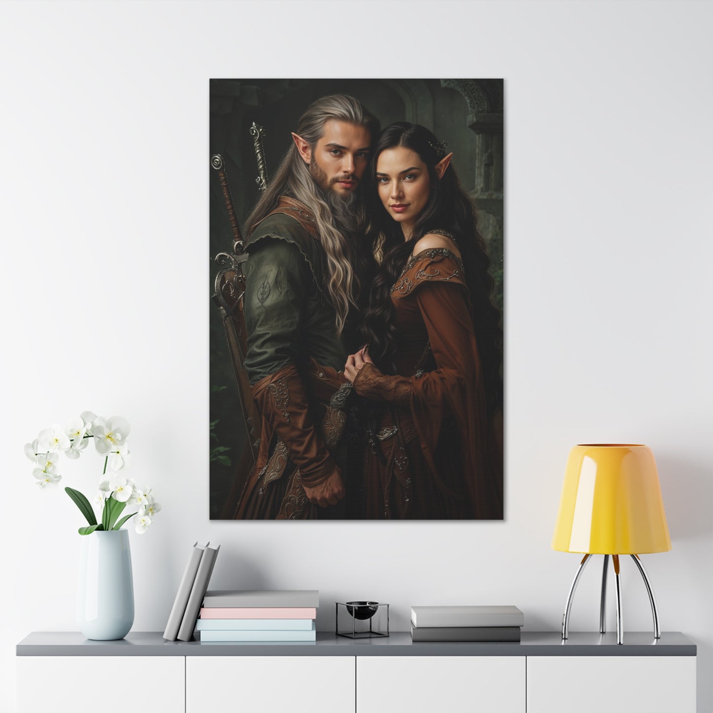 Elven Kingdom Love | Custom Portrait with Your Photos