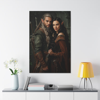 Elven Kingdom Love | Custom Portrait with Your Photos