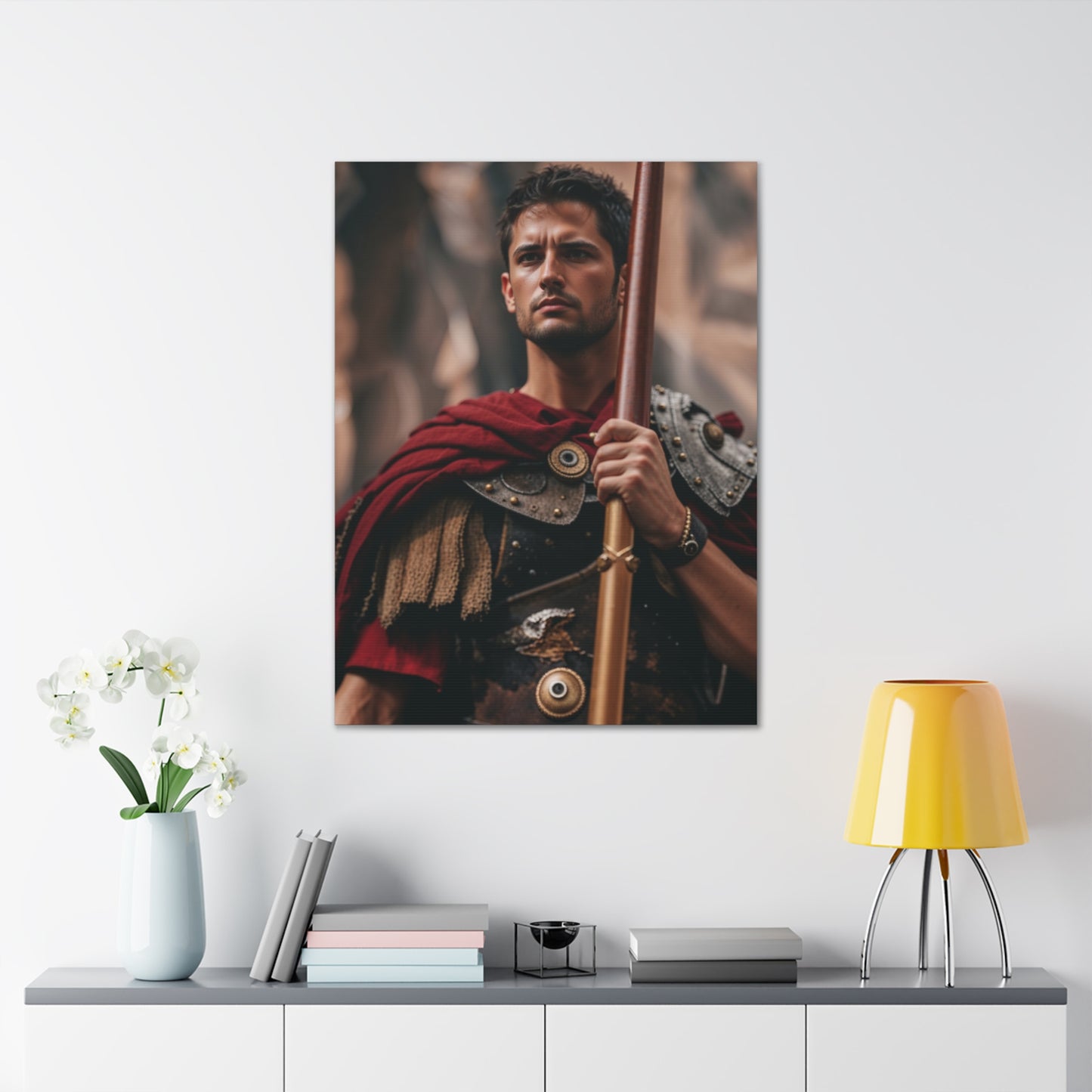 Heroisches Kriegerportrait | Personalisiertes Geschenk mit Ihren Fotos