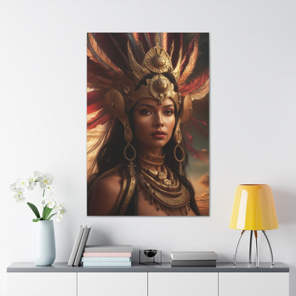 Aztec Empress | Custom Portrait with Your Photos