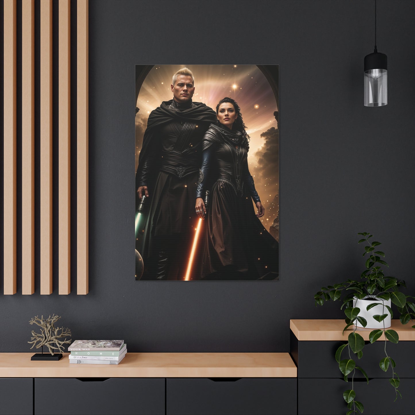 Galactic Force Couple | Custom Portrait with Your Photos