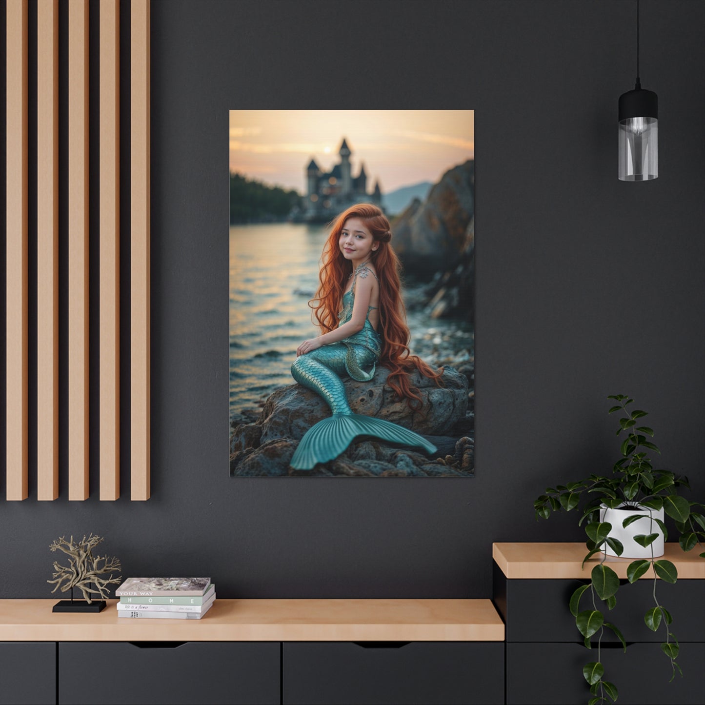 Mystic Mermaid Ocean Dream | Custom Portrait with Your Photos