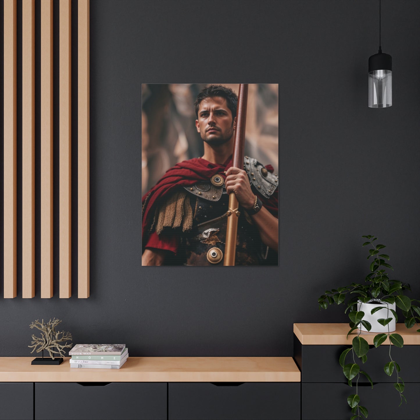 Heroisches Kriegerportrait | Personalisiertes Geschenk mit Ihren Fotos