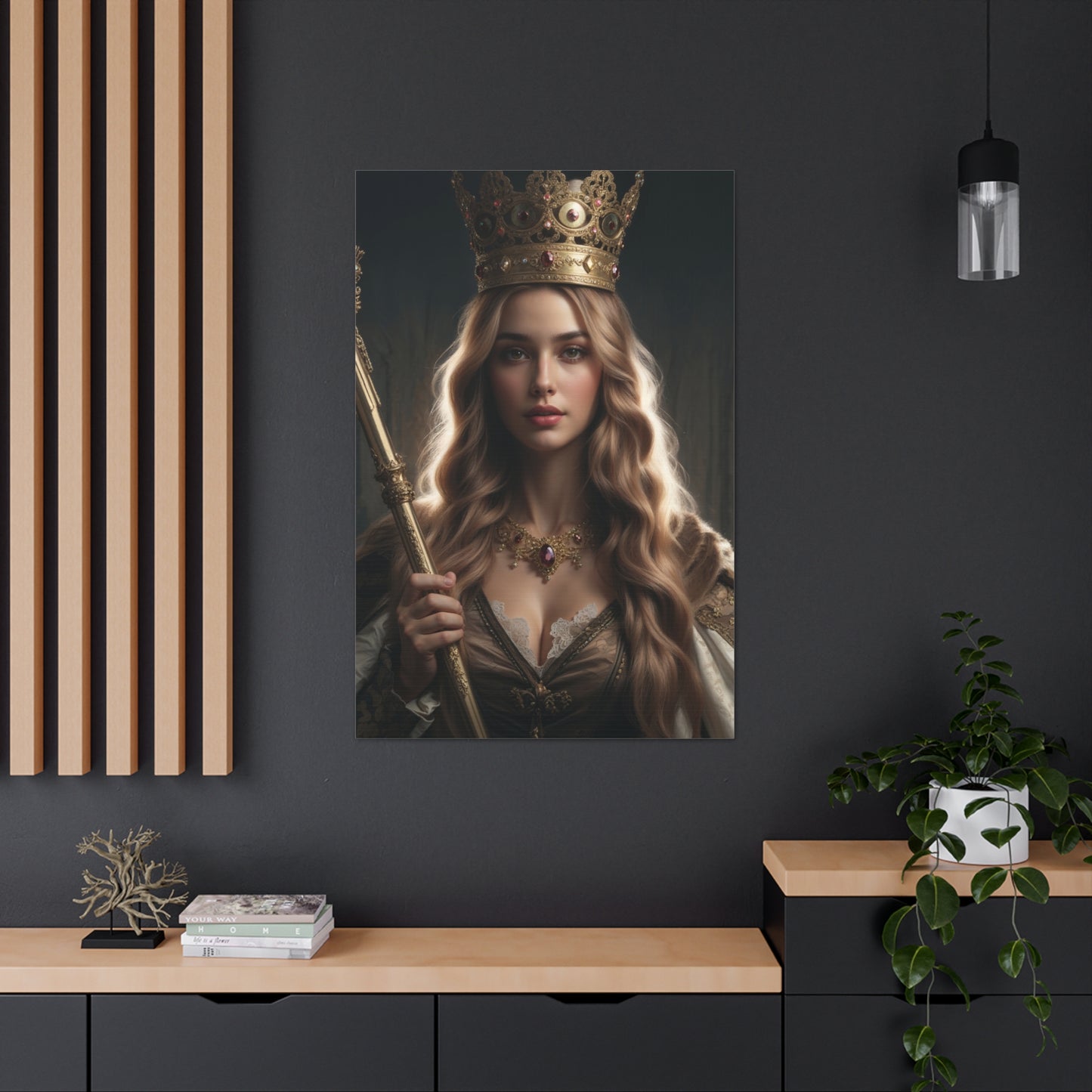 Crowned Royal Elegance | Custom Portrait with Your Photos
