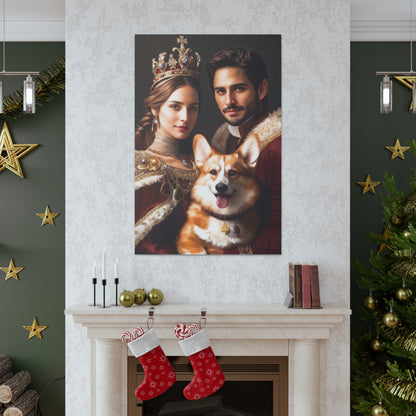 Regal Royal Companions | Custom Portrait with Your Photos