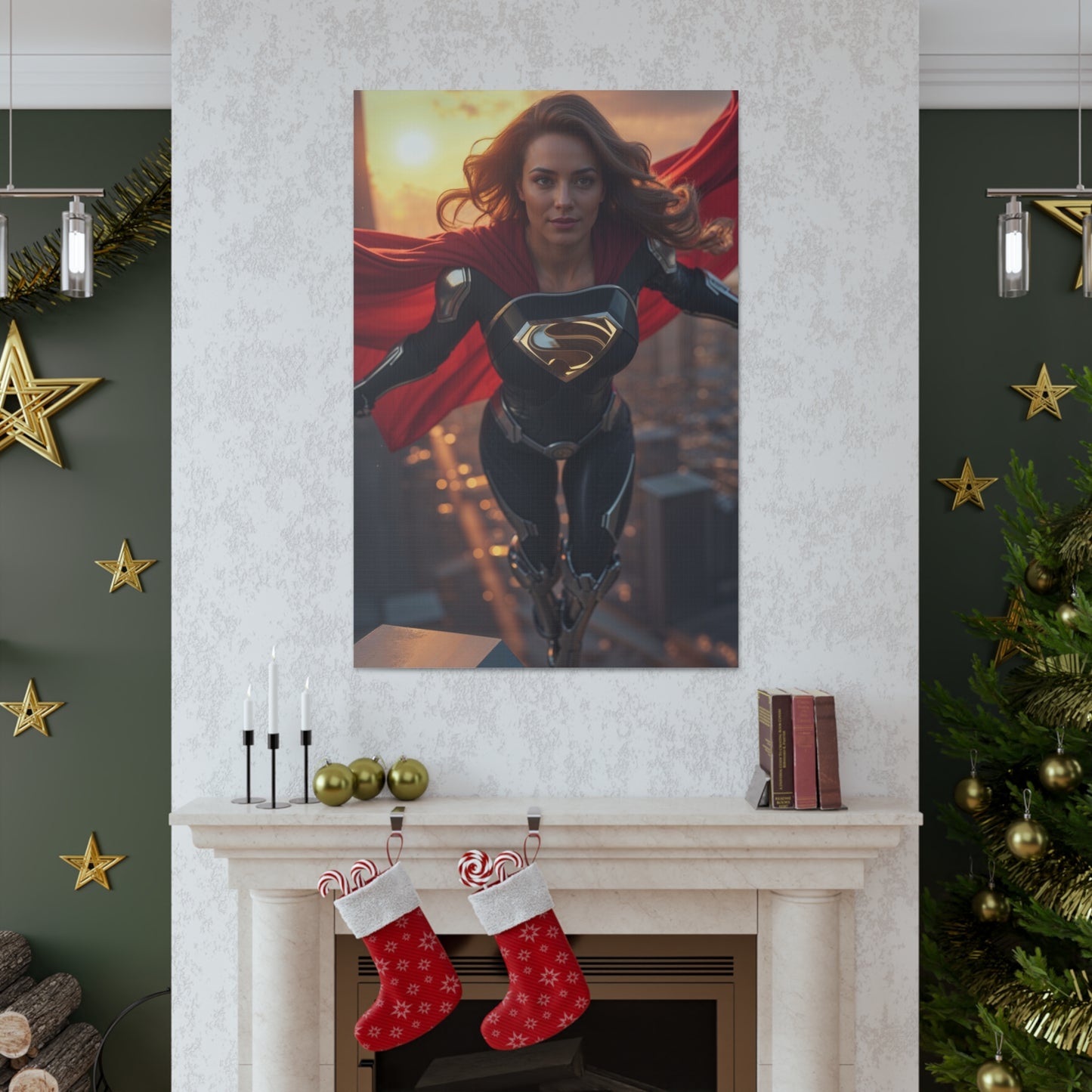 Skybound Hero Portrait | Custom Portrait with Your Photos