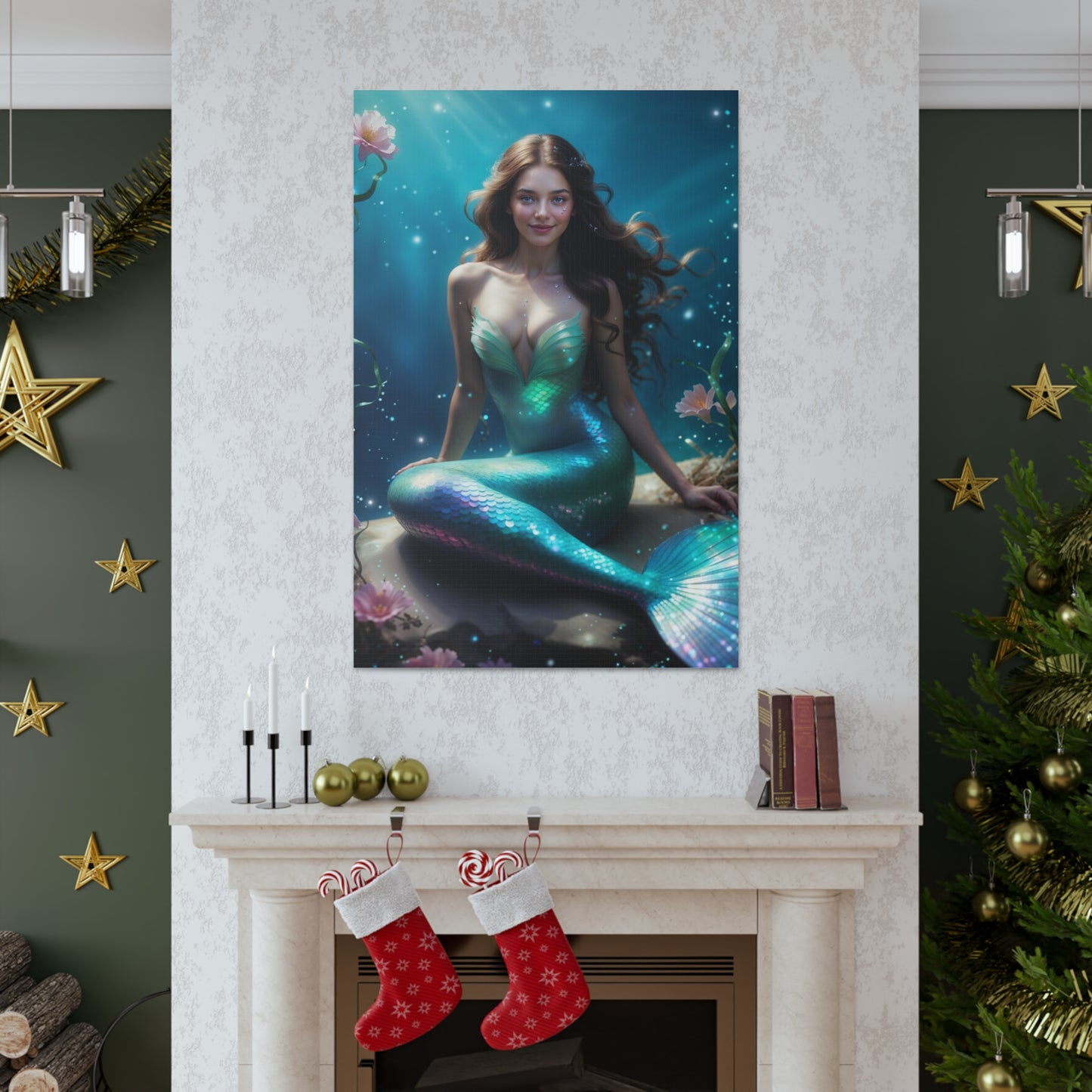 Magical Mermaid Muse | Custom Portrait with Your Photos