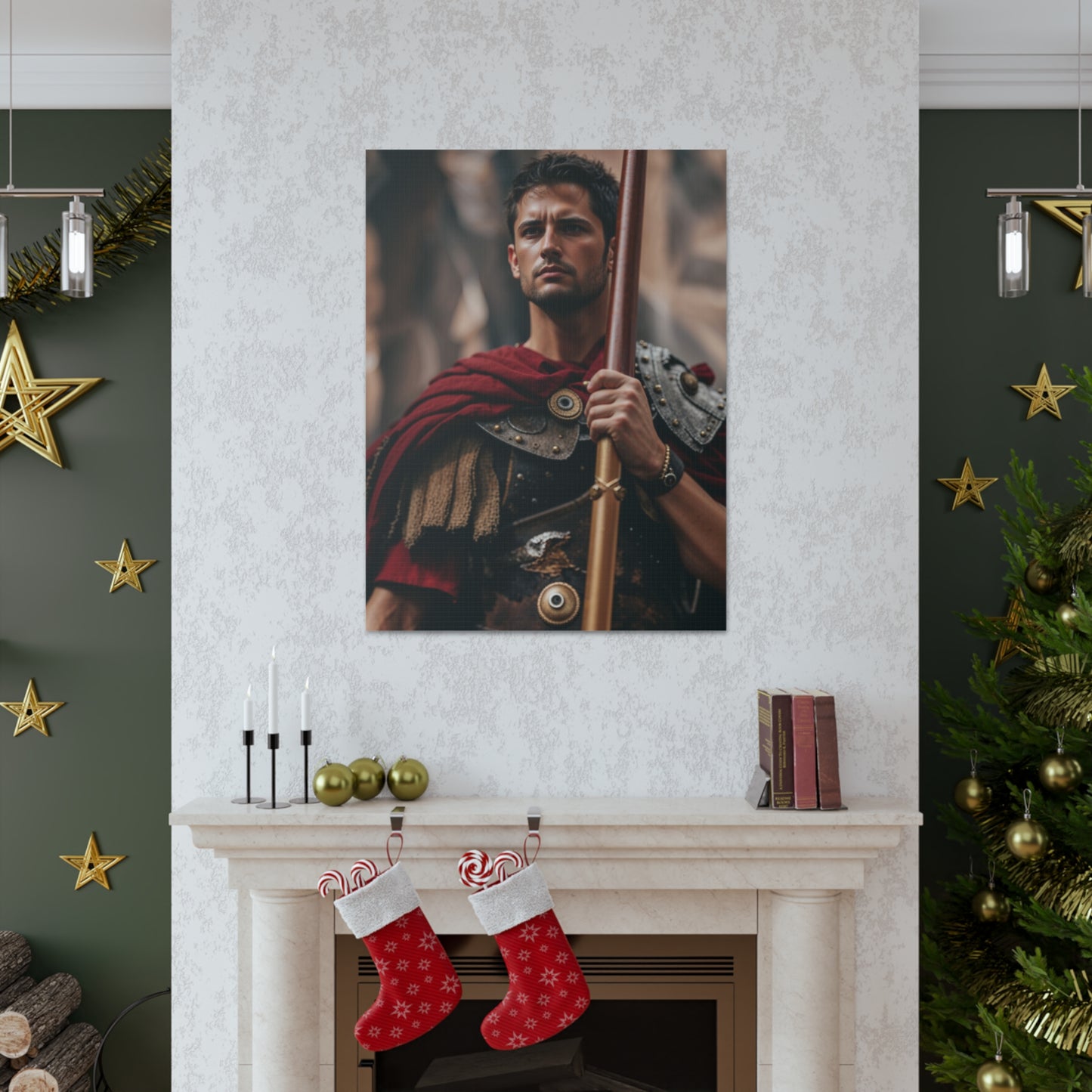 Heroisches Kriegerportrait | Personalisiertes Geschenk mit Ihren Fotos