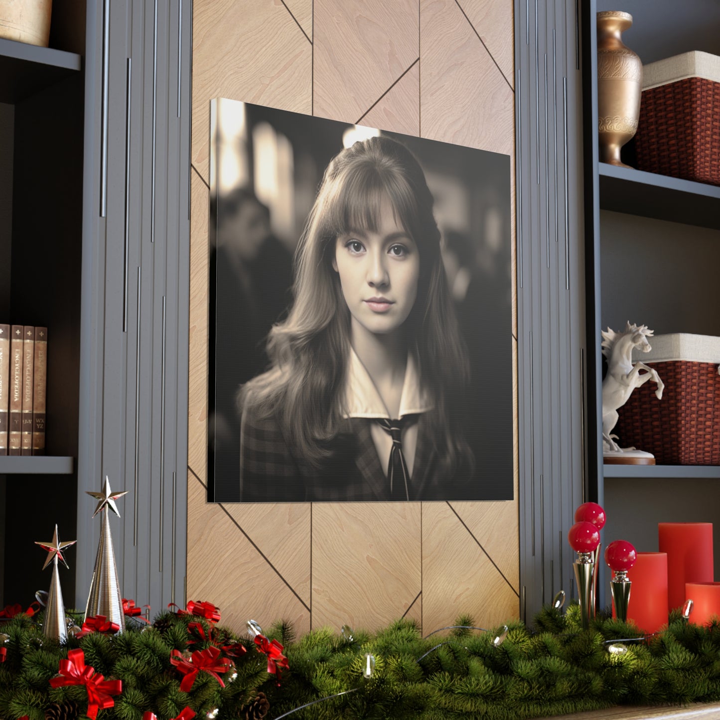 Vintage Schulmädchen | Individuelles Portrait mit Ihren Fotos