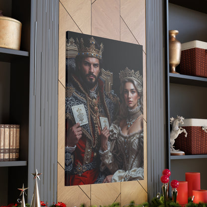 Royal Card Couple | Custom Portrait with Your Photos
