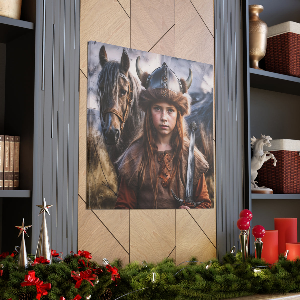 Young Viking Warrior | Custom Portrait with Your Photos