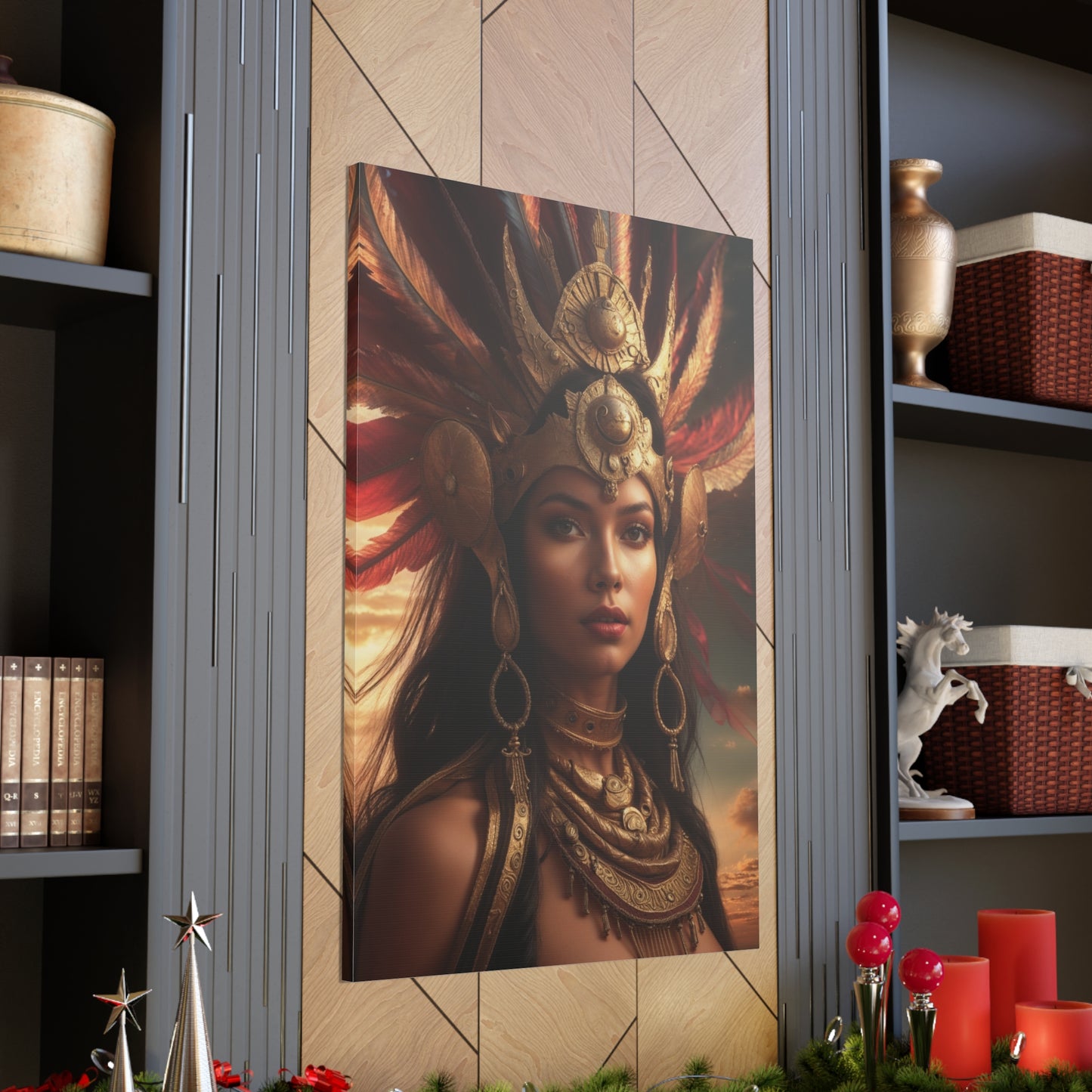 Aztec Empress | Custom Portrait with Your Photos
