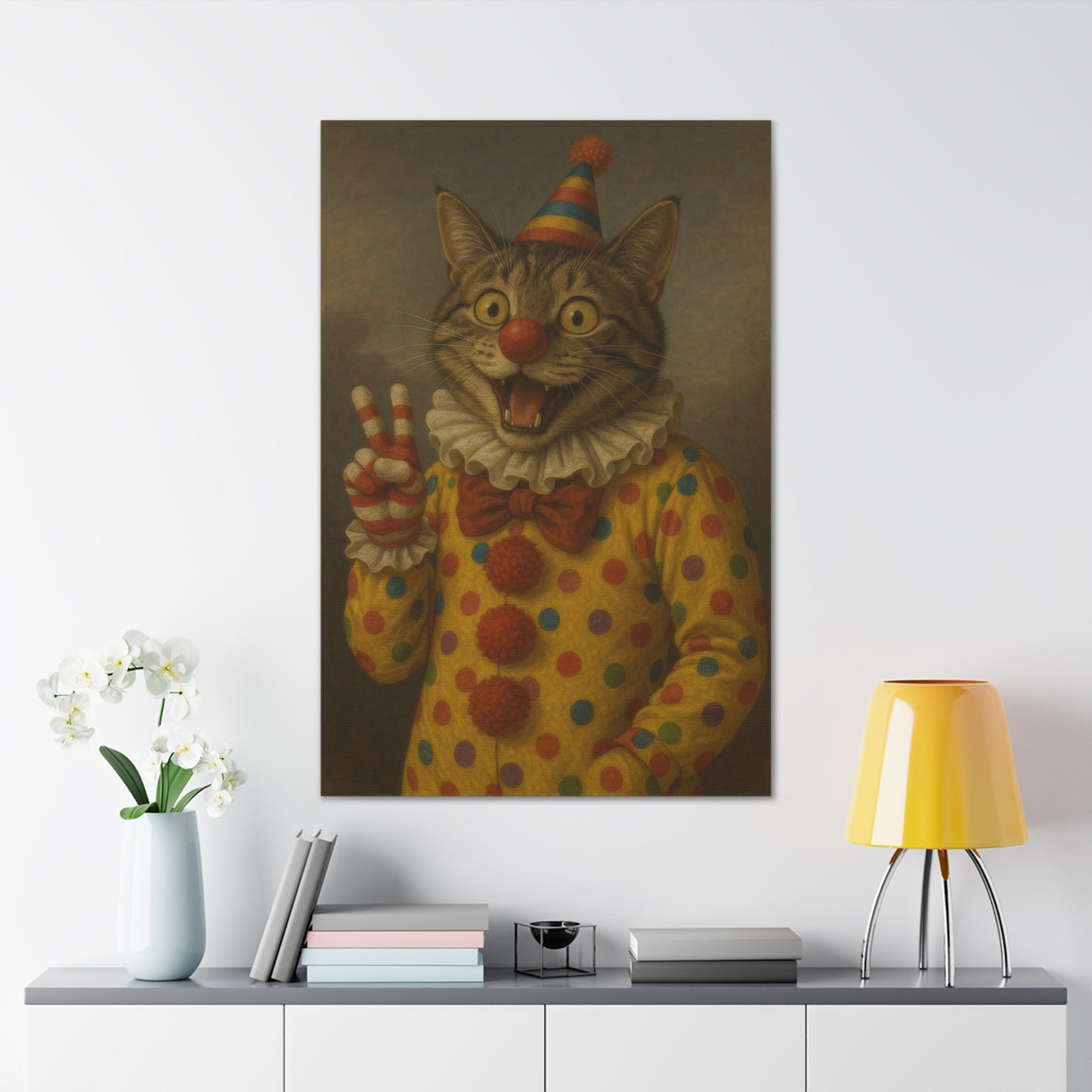 The Clown Commander | Custom Pet Portrait