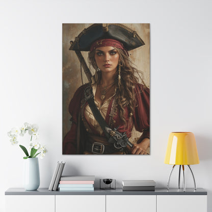 Fierce Pirate Queen | Custom Portrait with Your Photos
