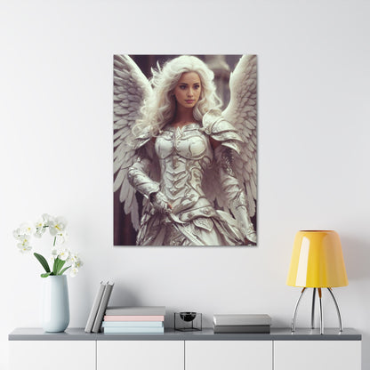 Celestial Guardian Warrior | Brugerdefineret portræt med dine fotos