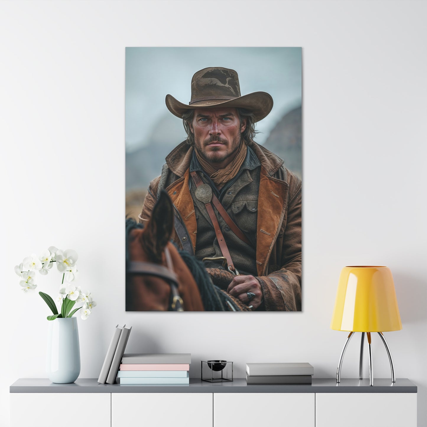 Western Trail Legend | Custom Portrait with Your Photos
