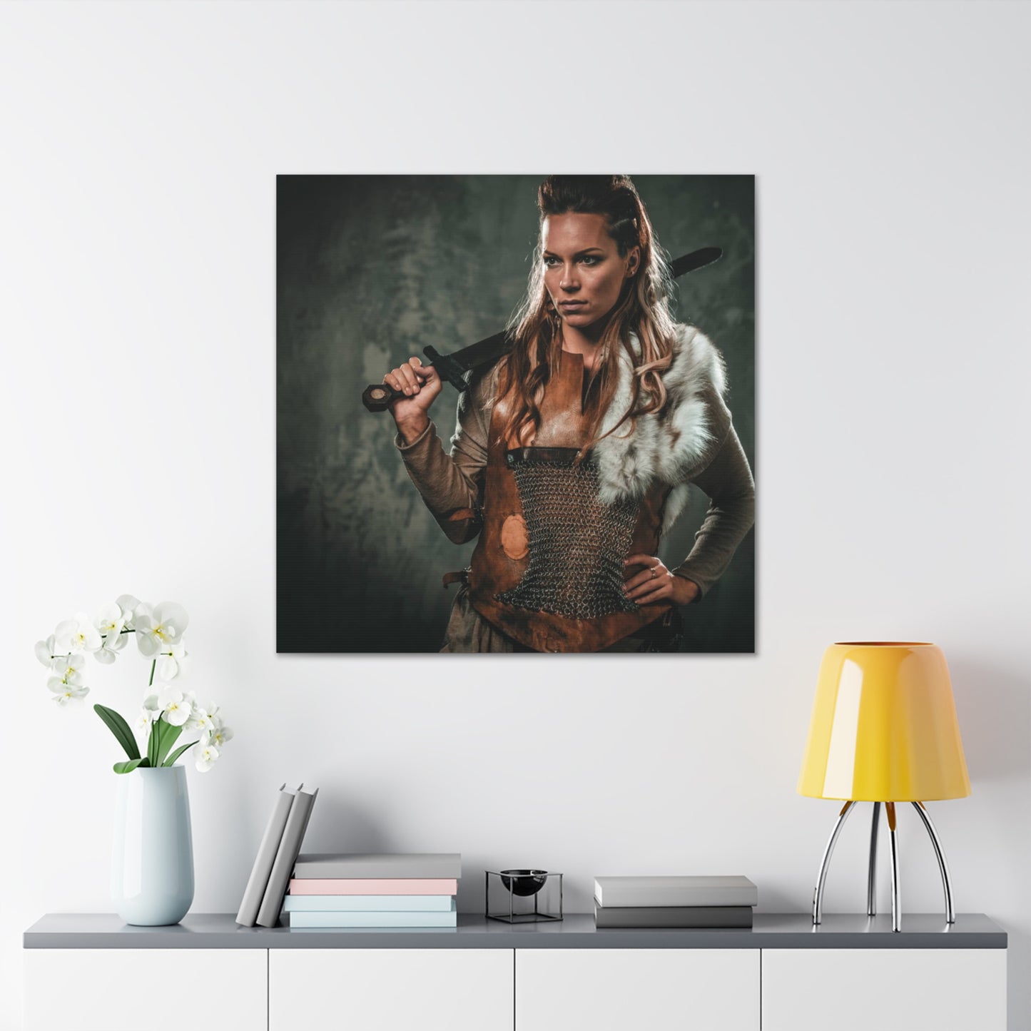 Viking Shield Maiden | Custom Portrait with Your Photos