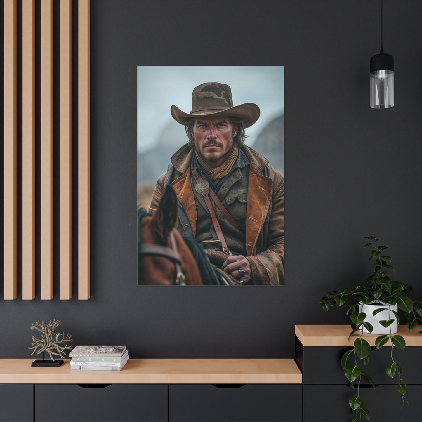 Western Trail Legend | Custom Portrait with Your Photos