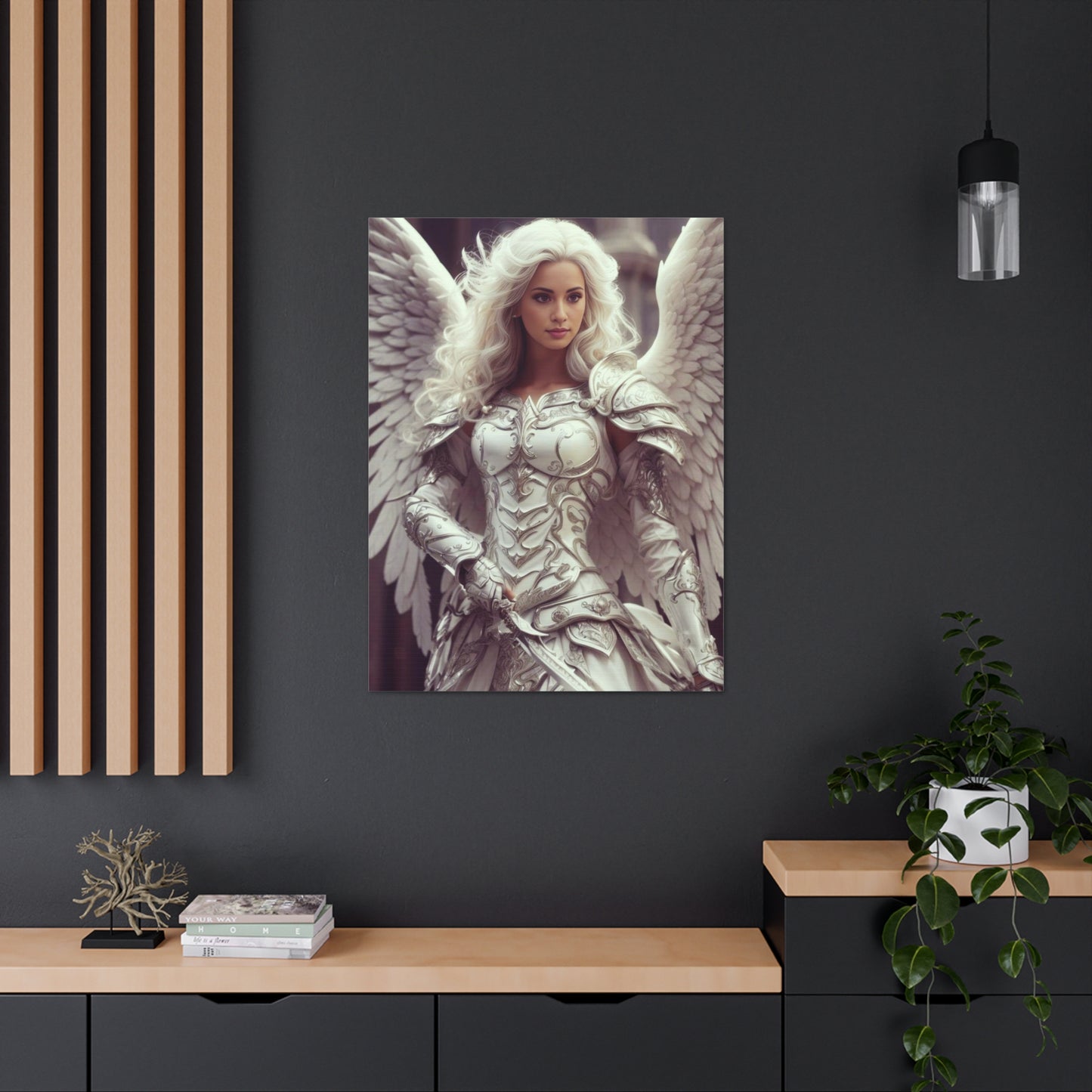 Celestial Guardian Warrior | Brugerdefineret portræt med dine fotos