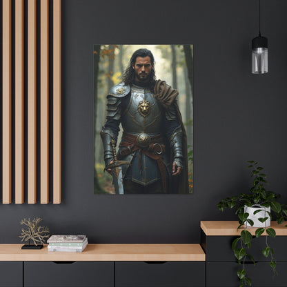 Heroic Knight Portrait | Personalized Gift with Your Photos