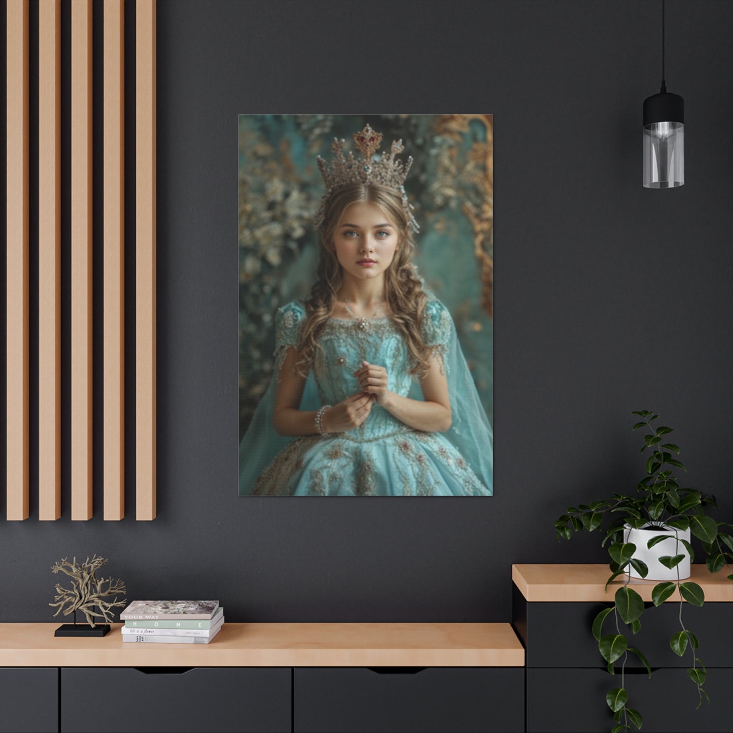 Portræt af kongelig elegance | Personlig gave med dine fotos