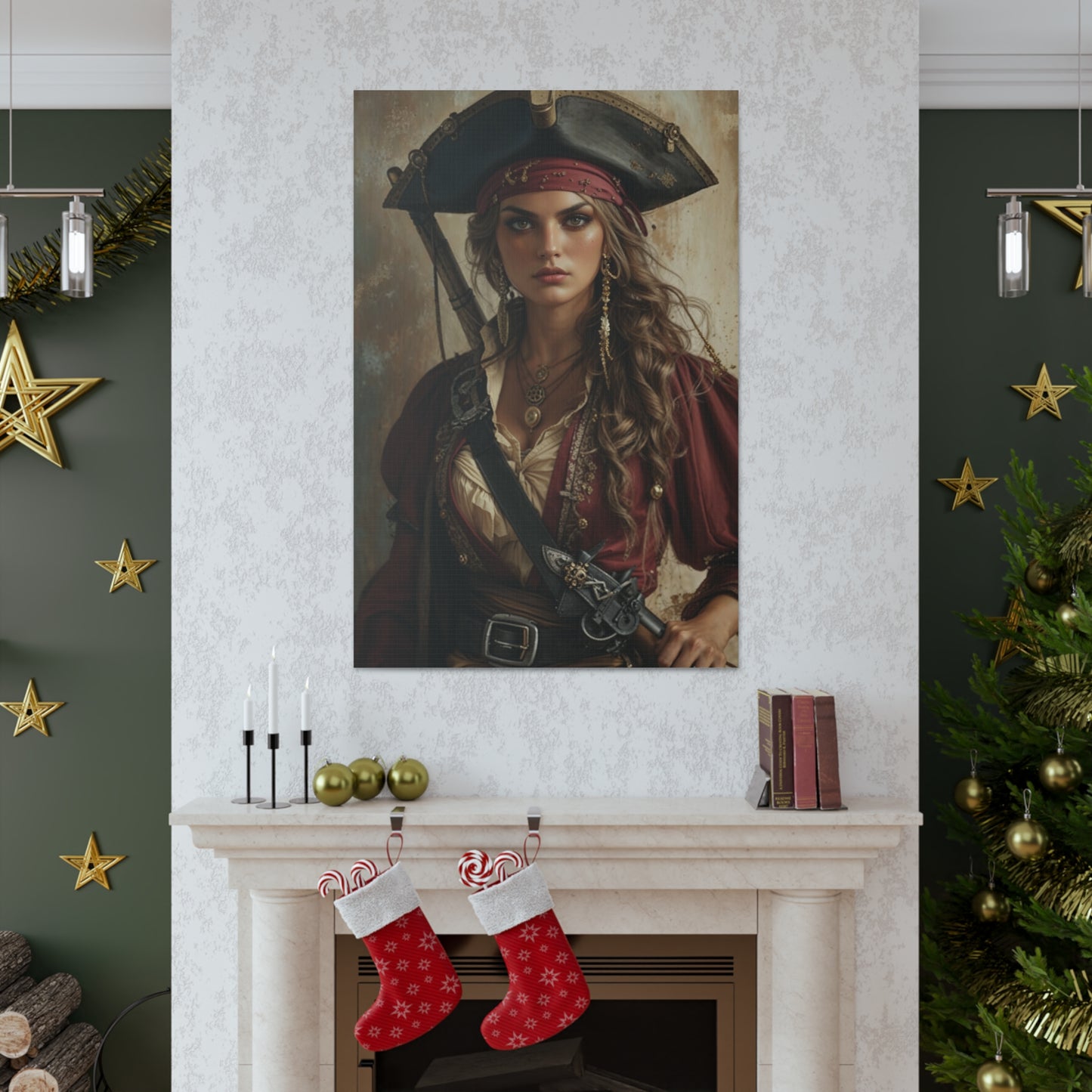 Fierce Pirate Queen | Custom Portrait with Your Photos