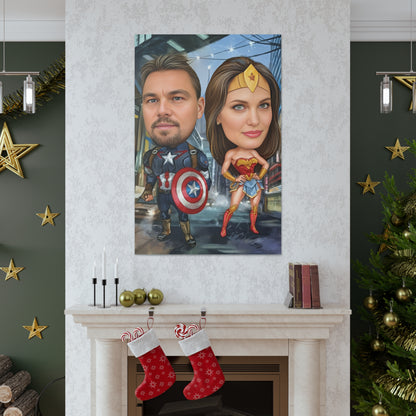 Superhero Caricature | Custom Portrait with Your Photos