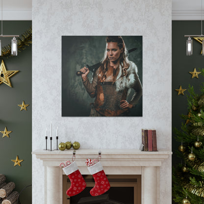 Viking Shield Maiden | Custom Portrait with Your Photos