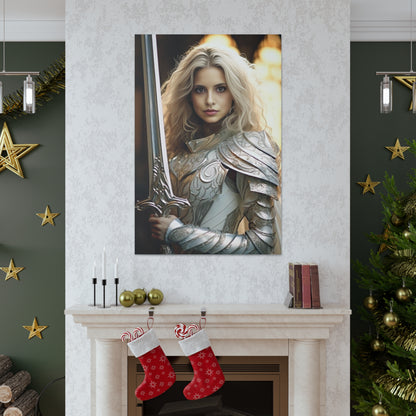 Silver Knight Princess | Custom Portrait with Your Photos