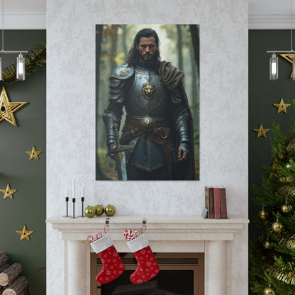 Heroic Knight Portrait | Personalized Gift with Your Photos