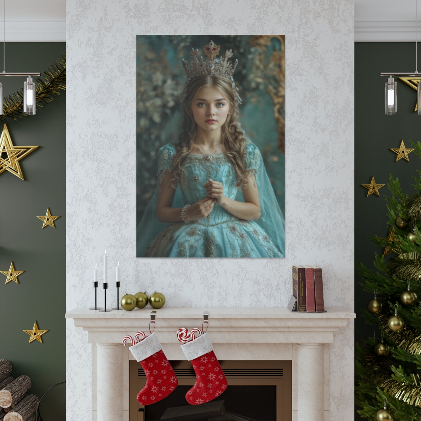 Portræt af kongelig elegance | Personlig gave med dine fotos