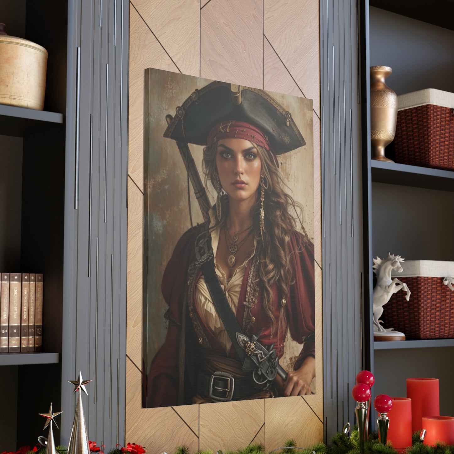 Fierce Pirate Queen | Custom Portrait with Your Photos