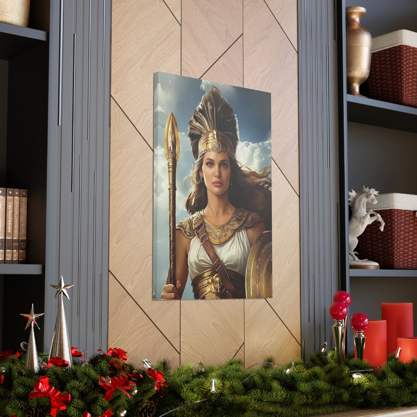 Warrior Goddess Portrait | Personalized Gift with Your Photos