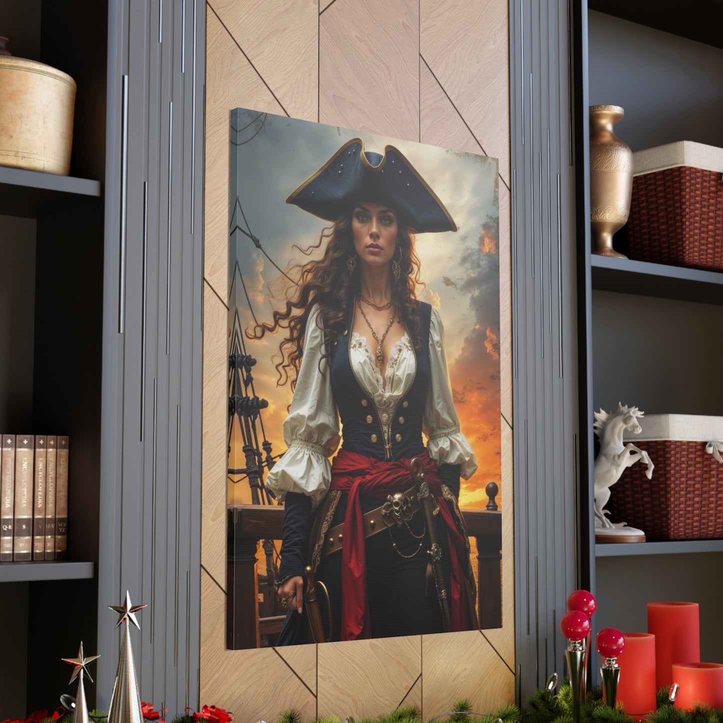 Fearless Pirate Queen | Custom Portrait with Your Photos