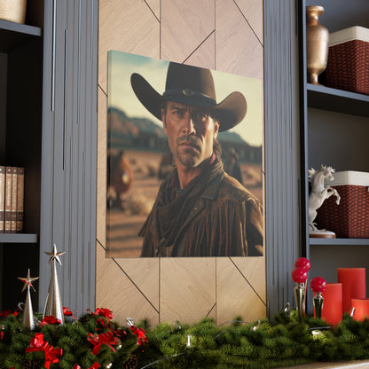 Cowboy Adventure Portrait | Personalized Gift with Your Photos