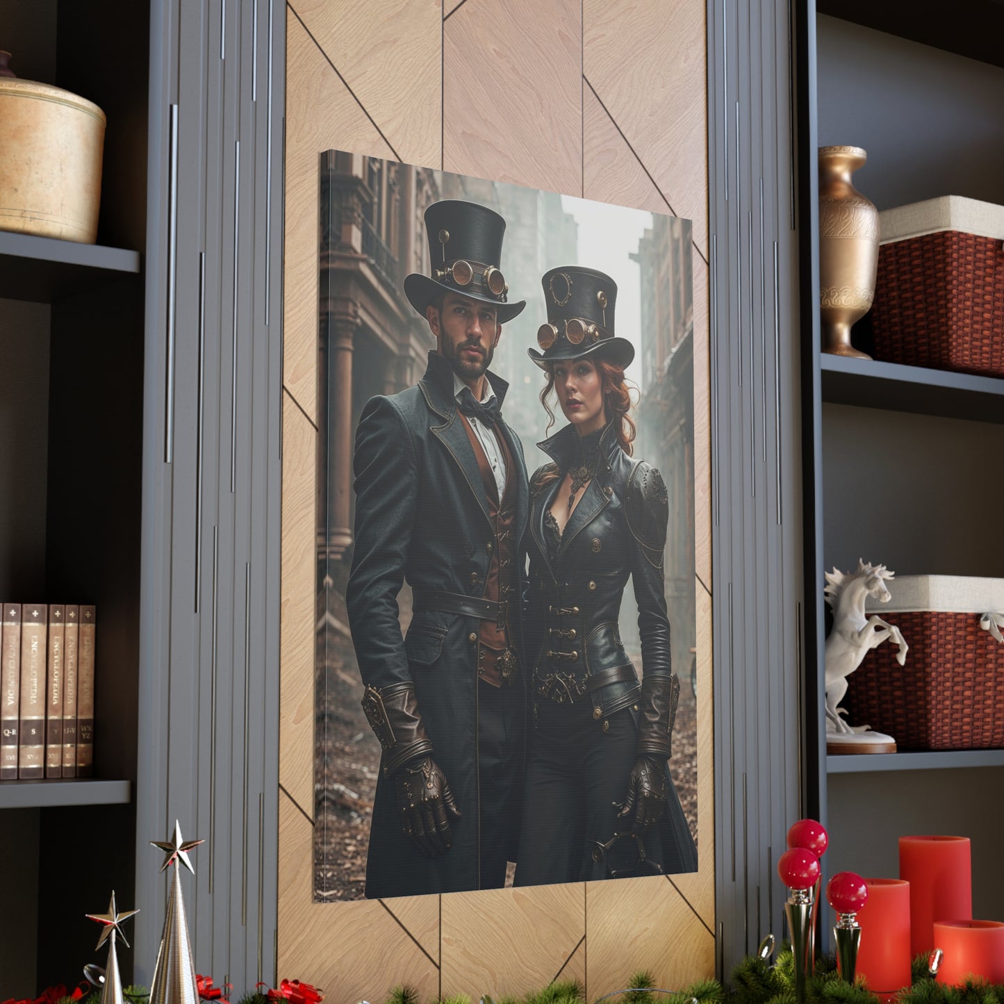 Steampunk Duo Art | Personalized Gift with Your Photos