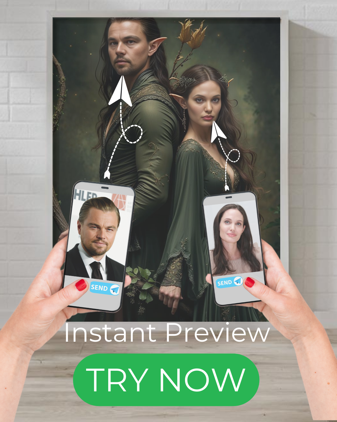 Custom elven portrait, personalized fantasy artwork, Middle-Earth-inspired digital painting, unique gift for fantasy lovers, custom elf warrior portrait.