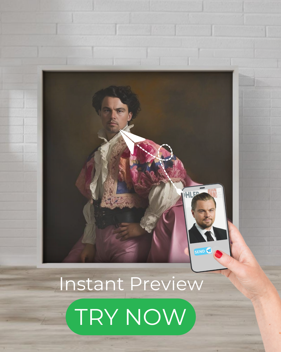 Custom portrait with Middle-Earth style for men